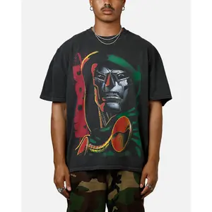 73Studio Marvel Doctor Doom Heavyweight T-Shirt Black Wash