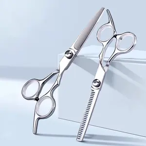 Professional Hair Cutting Scissors Set - 6.3" Stainless Steel Barber Shears & Thinning Scissors for Salon & Home Use
