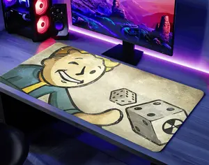 Fallout Desk Mat Vault Boy Playmat Fallout New Vegas Gaming Mouse Pad Gift PC Mat Wasteland Mousepad TCG MTG Mat