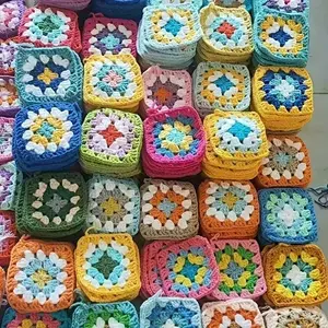 Handmade Diy Woven Hollow Grandmother Squares Can Be Used for Coasters Placemats Coffee Table Mat Blankets Handmade Crocheted Flower Squares