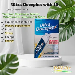 Ultra Doceplex Vitamin Dietary Supplement, 12 x 10mL Pouches for Brain Health