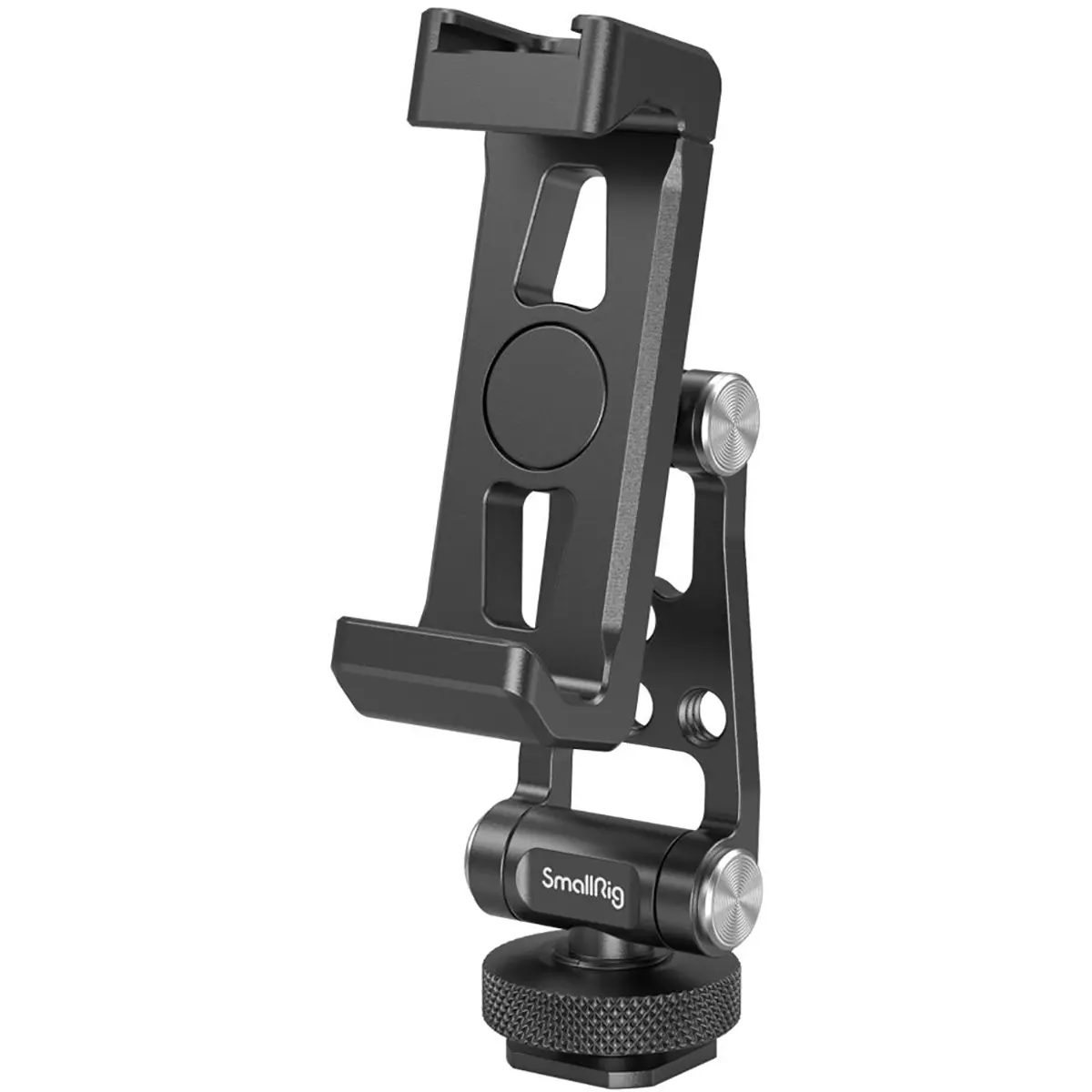 SmallRig Metal Phone Holder with Cold Shoe Mount, Adjustable Grip, Compact Design for Landscape Shooting & Compatible Devices, Accessories
