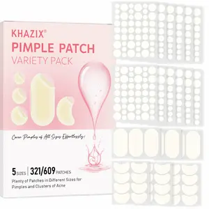 321/609pcs Acne Patches, 4 Sizes Round Crescent Strip, Waterproof Non-Drying, Acne Treatment Blemish Coverage, Skin Care Essentials