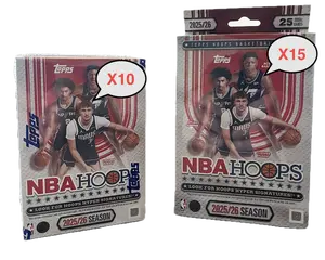 PYT #9 2026 Topps NBA Hoops Blasters x10 Hangers x15