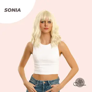 JBEXTENSION 14 Inches Short Wave Light Blonde Wig SONIA