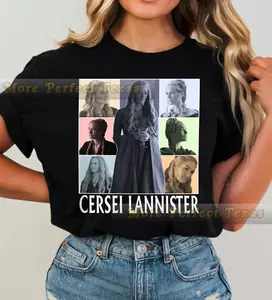 Cersei Lannister 2 T-Shirt Black Retro Tee Vintage Shirt