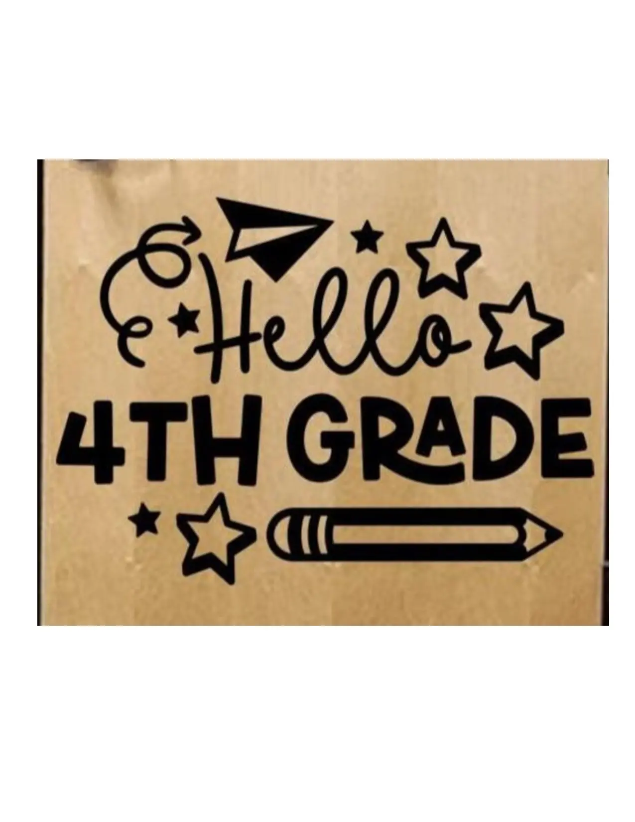 Hello 4th Grade Door Vinyl Wall Decal I Classroom Decor I Classroom Decorations I Classroom Rules