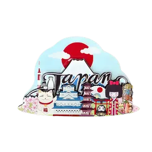 Japan Refrigerator Magnets Souvenir & Gift | Mt. Fuji, Maneki Neko, Kimono Girl & City Skyline | Travel Keepsake for Indoor Decor – Kitchen, Office & Cabinets | Personalized Magnet Decor CollectionHome Supplies, Home Decor, Refrigerator Magnets,  Decor