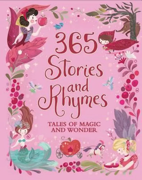 USED Book - 365 Stories and Rhymes (Deluxe Edition): Tales of Magic and Wonder (365 Treasury) by Parragon Books Ltd (Hardcover) - english