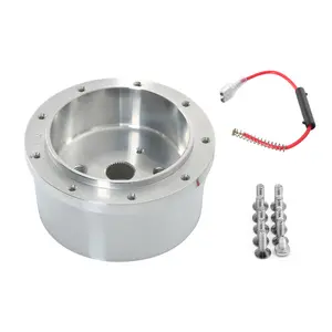 9 Bolt Steering Wheel Hub Adapter Flaming River, Ididit, GM, Chevy Polished