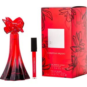 Christian Siriano Ooh La Rouge Set- Eau De Parfum Spray 3.4 Oz & Lip Gloss For Women