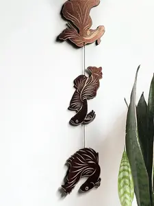 Betta Fish Color-Shift Garland: Laser Cut & Engraved Wall Hanging