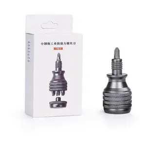 8pcs Mini Screwdriver Set, S2 Steel Cross Pz Hex Wrenches, Multi-Function Replaceable Heads, Compact for Home Bike Industrial Repair