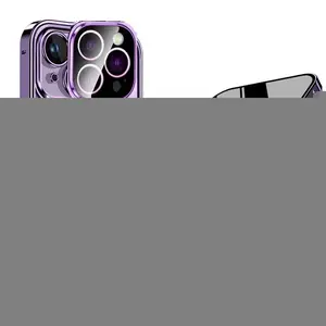 Double Glass Anti-Peep Privacy Magnetic Adsorption Case, Camera Lens Protection Cover, iPhone 16, 15, 14 Pro Max, 16Plus, 16Pro