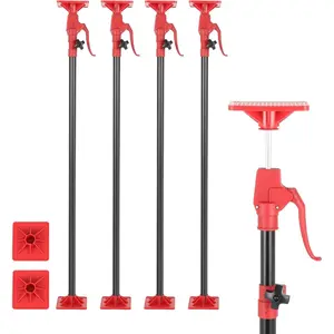 Cabinet Jack Support Pole, 4-Pack 45-114 Inch Adjustable Heights Support Pole with 154 lbs Capacity for Cabinet Jack, Cabinet Jacks for Drywall Jack Installing Cabinets Third Hand Support System