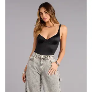 Quiet Glow Satin Bodysuit