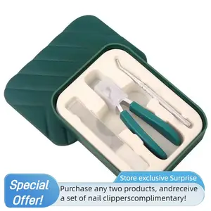 【Buy 1 Get 1 Free】Eagle Beak Beveled Nails Clippers, 3-Piece Sets of Wide Jaw Opening Anti-Splash Slanted Nail Clipper, Oblique Ingrown Toenails Clipper, for Thick Nails and Ingrown Care Stainless Steel Handle