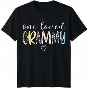 100% Cotton Fashion Garment Granny Gifts Women One Loved Granny Mother's Day T-Shirt