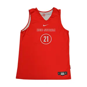 St. John's University Issued Reversible Red/Grey Practice Jersey #21