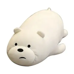 Very Soft We Bare Bears Plushes Stuffed Animal Panda Ice Bear Brown Bear Plush Toy Comfortable Sofa Bed Pillow Gifts Kids Girl