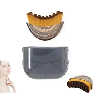 Lymphatic Contour Face Brush for Jawline & Chin Sculpting – Dry Brushing Massager for Double Chin Reducer, Lymphatic Drainage & Facial Fatigue Relief,  Ergonomically Designed to Fit The Skin Precisely  (1PCS)