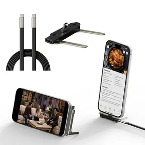 New Upgrade Max 240w Fast Charging, /, Type C to Type C, Detachable Stand Data Cable, Multi-Functional, Compatible with Apple Samsung