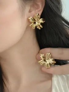 Vintage Sunflower Earrings, Luxurious Unique Design, High-End Simple Style, New Arrival Ccb Jewelry