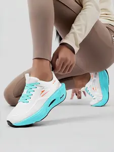 Women's Lightweight for All Seasons, Gym and Jogging Footwear, Sports Running Shoes, Cushioned Arch Support, Slip-Resistant Rubber Sole, Sporty Running Shoes