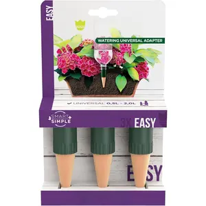 Watering Device - Easy Self Watering Planter Insert for Indoor  - Bottle Adapter - Prevents Overwatering and Underwatering for  Growth - 3 Pack