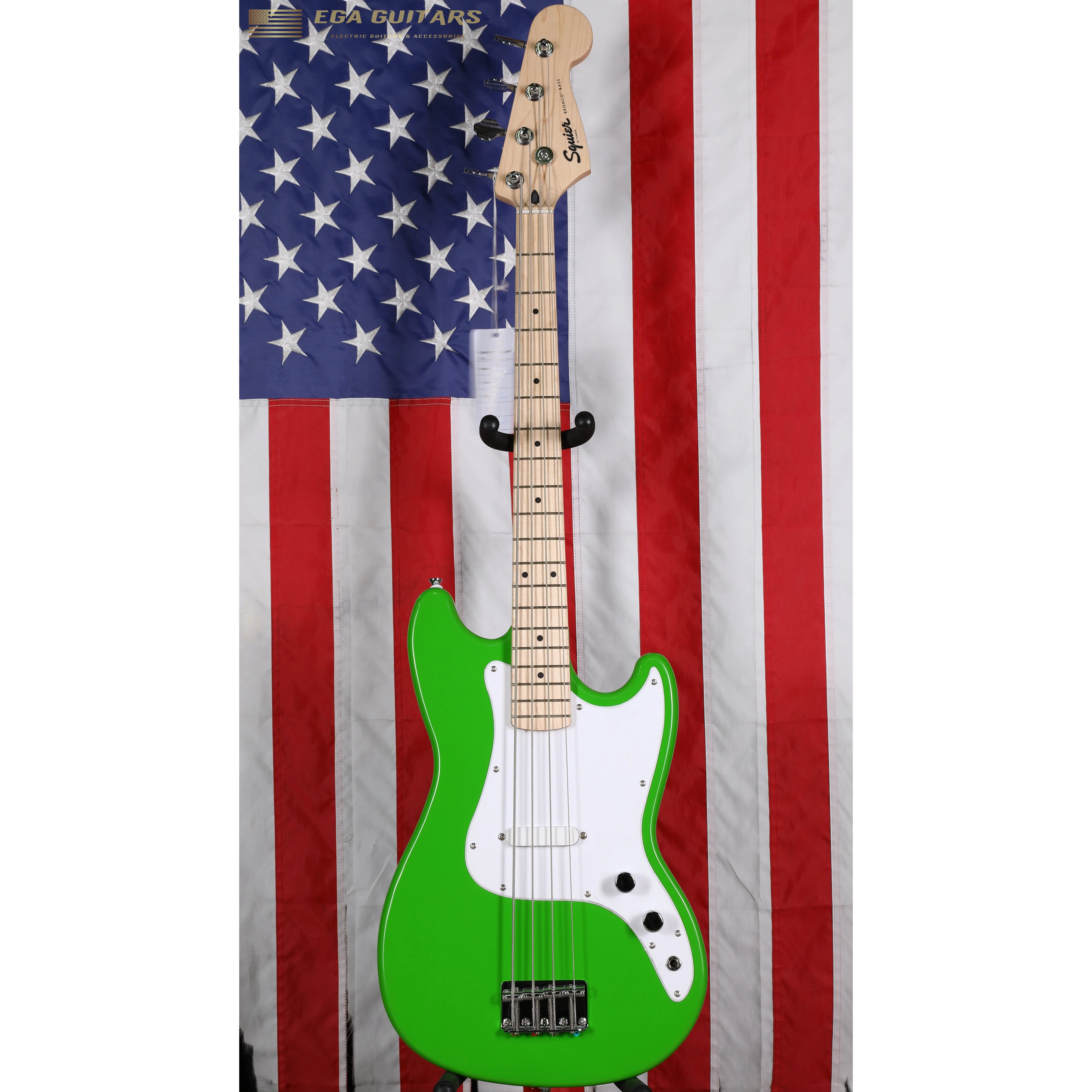 Squier Limited Edition Sonic Bronco Bass - Lime Green
