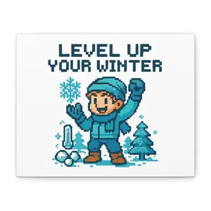 Level Up Your Winter Canvas | Matte Stretched Wall Art