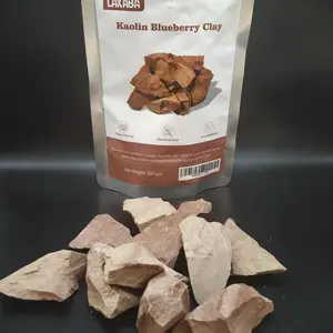 Healthy Edible Blueberry Kaolin Clay, Natural Untreated Mineral, Delicate Slightly Sticky Feel-200g