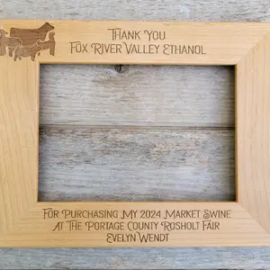 4H Buyer Thank You Gift Custom Picture Frame Gift for County Fair Livestock Buyer