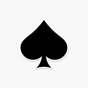 Poker Casino Suit Spade  - Everyday Sticker