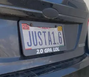 2.0 GPA LOL License Plate Frame