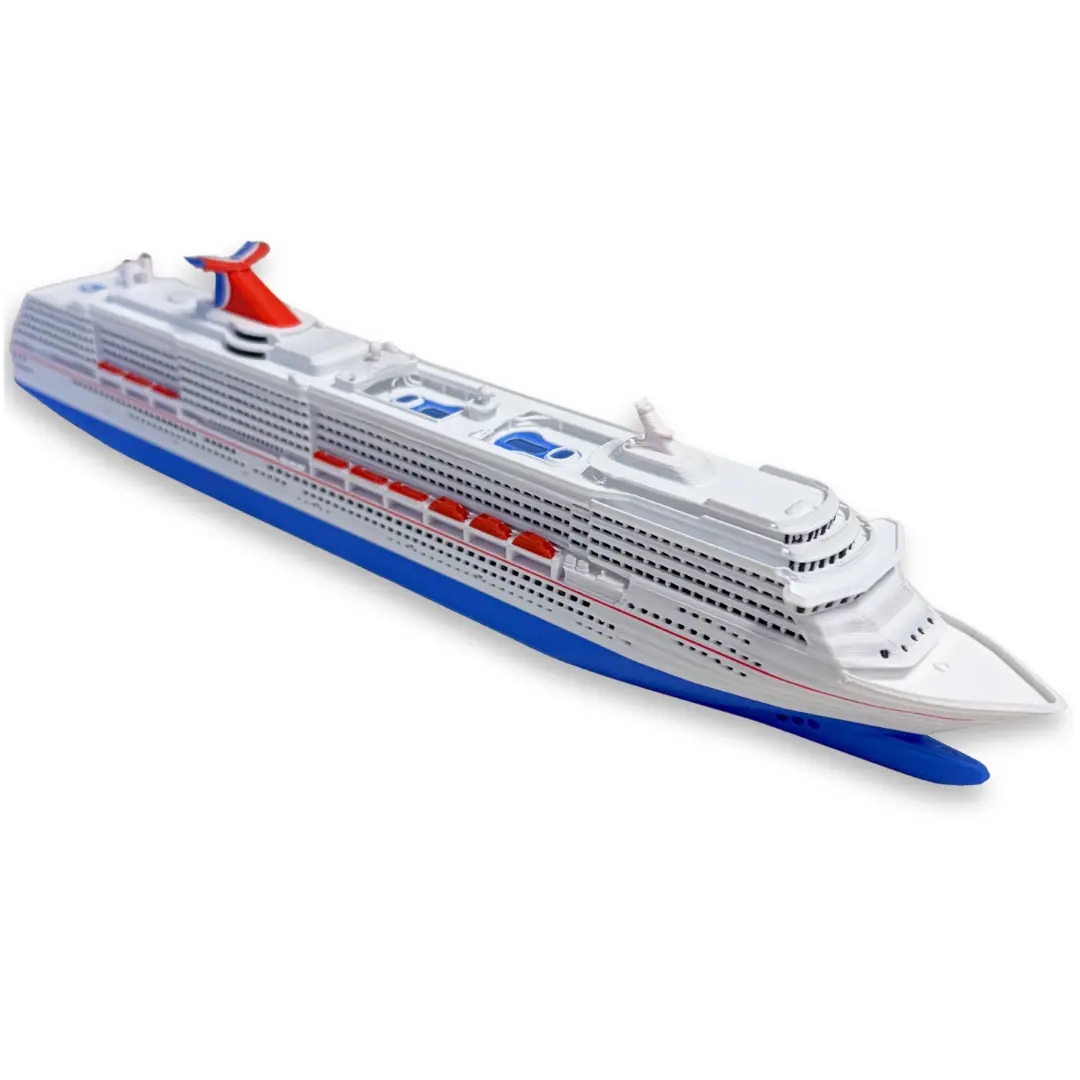 10" Carnival Spirit Cruise Ship Model - Highly Detailed Display Replica - Cruise Vacation Memorabilia & Nautical Desktop Decor