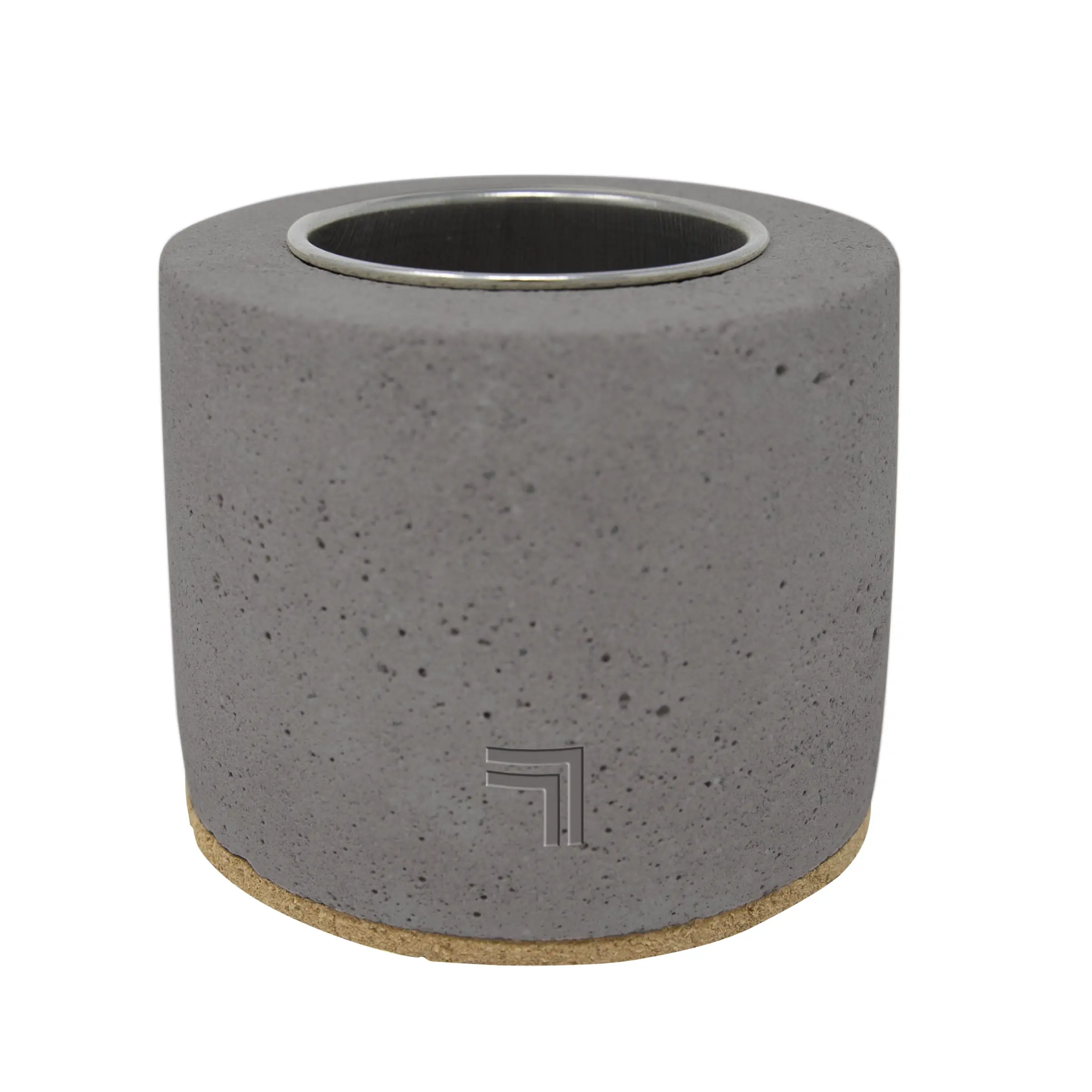 Sharper Image 4 in. Black & Gray Concrete Round Multi-Fuel Fire Pit - Tabletop Fireplace with Realistic Flame Effect for Patio, Home Improvement Use, Realistic Flame Effect Fire Pits & Bowls, Tabletop Fireplace Fire Pits & Bowls