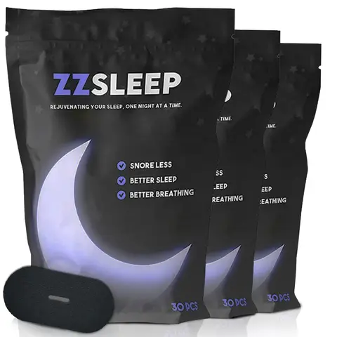 ZZSleep Tape - Mouth Tape (3 Month Supply) for Snore Prevention, Rest & Recovery, Breathable Sports Tape