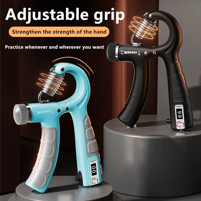 Hand Strengthener - 5-100kg Adjustable Resistance Hand Gripper with Mechanical Counting, Wrist Expander for Gym Fitness Training