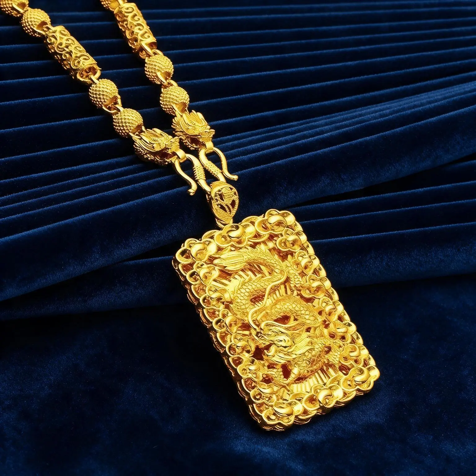 2026 Men'S Hollow Out Dragon Pendant Necklace Vintage Male Jewelry For Daily Wear Party Birthday Gift Chinese Style Fashion Cool