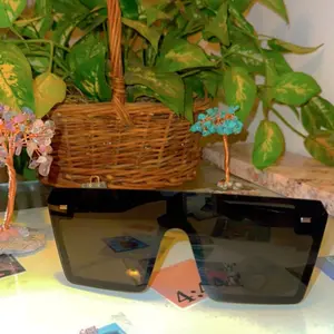 Superstar blacked out unisex Oversized sunglasses