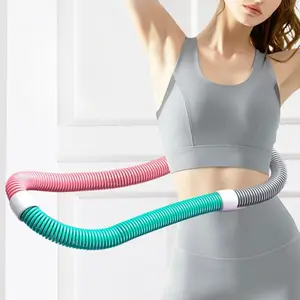 Weighted Design Hula Hoop, Soft Folding Spring Hula Hoops for Women, Compact Size Fitness Equipment for Home Gym Office