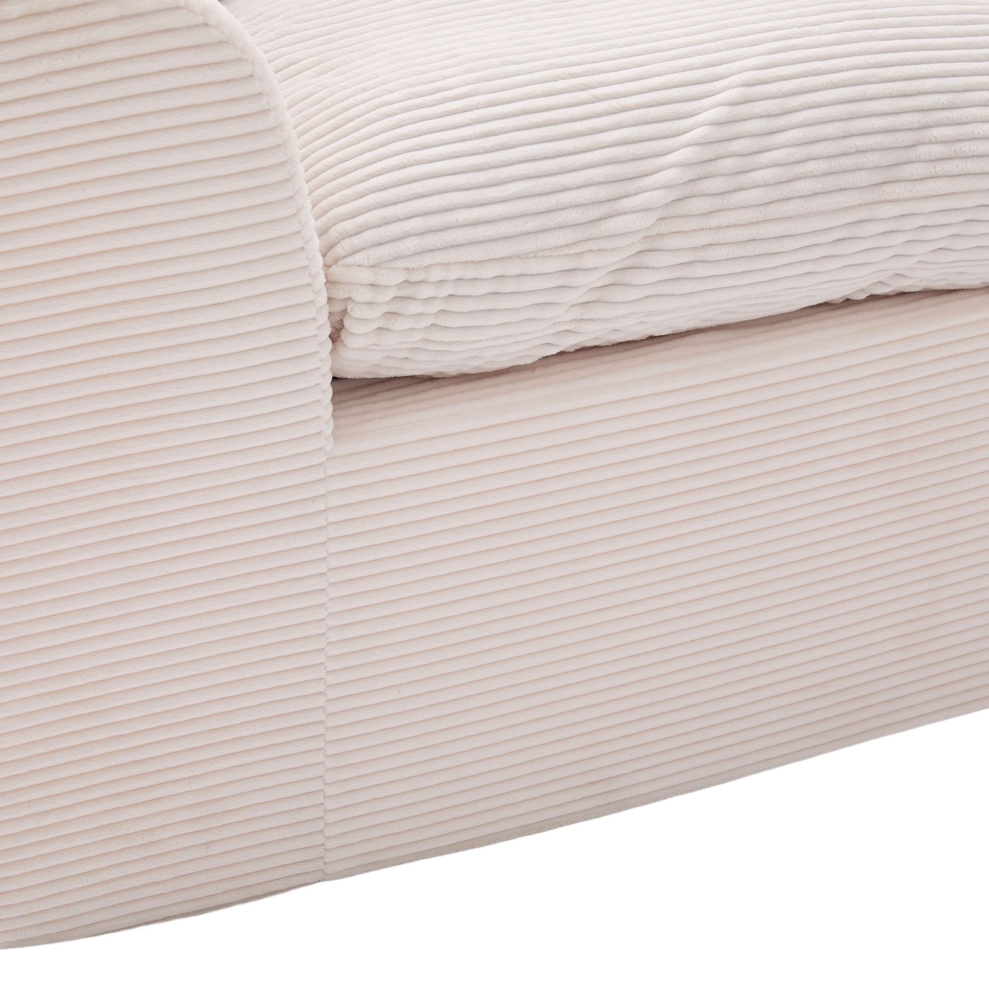 Eyisean 80.3" Corduroy Modern Modular Sectional Sofa, Comfy Loveseat Cloud Couch with Curved Armrest & Removable Cushion Covers, 2 Seater Upholstered Lounge Sofa for Living Room, No Assembly Required