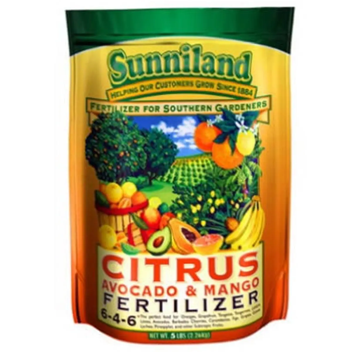 Sunniland 120236 Specialty Citrus Mango Fertilizer with 6-4-6 Ratio, 5 lbs., Specialty Mix
