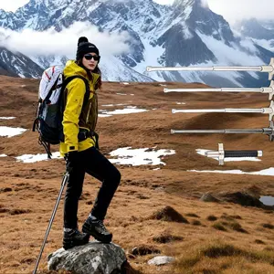Must - Have for Outdoor Hiking: 26 - 37 Inch Retractable Stainless Steel Trekking Poles, Non - Slip and Easy to Store​