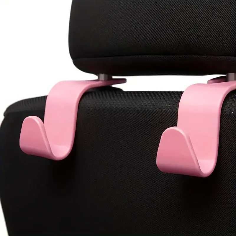 Car Seat Back Hook, 1 Pair Car Back Pillow Hook, Car Interior Handbag Shopping Bag Storage Hook, Holder, Car Backseat Organizer, Car Organizers, Car Accessories