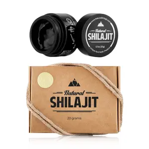 NATURAL SHILAJIT Resin (20g) – Genuine Altai Shilajit for Men & Women, DBP-Verified Bioactive Complex, Trace Minerals & Fulvic Compounds, Lab Tested, Pure Resin Supplement