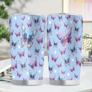 1pc Christmas 20oz, Gnome Leopard Print, Insulated Stainless Steel Cup, Leakproof Travel Mug, BPAFree Sports Water Bottle for Office, Home, Gym, Birthday/ Christmas/ Thanksgiving Gift for Mom Dad Daughter Son Sister Friends, Sports Portable Water