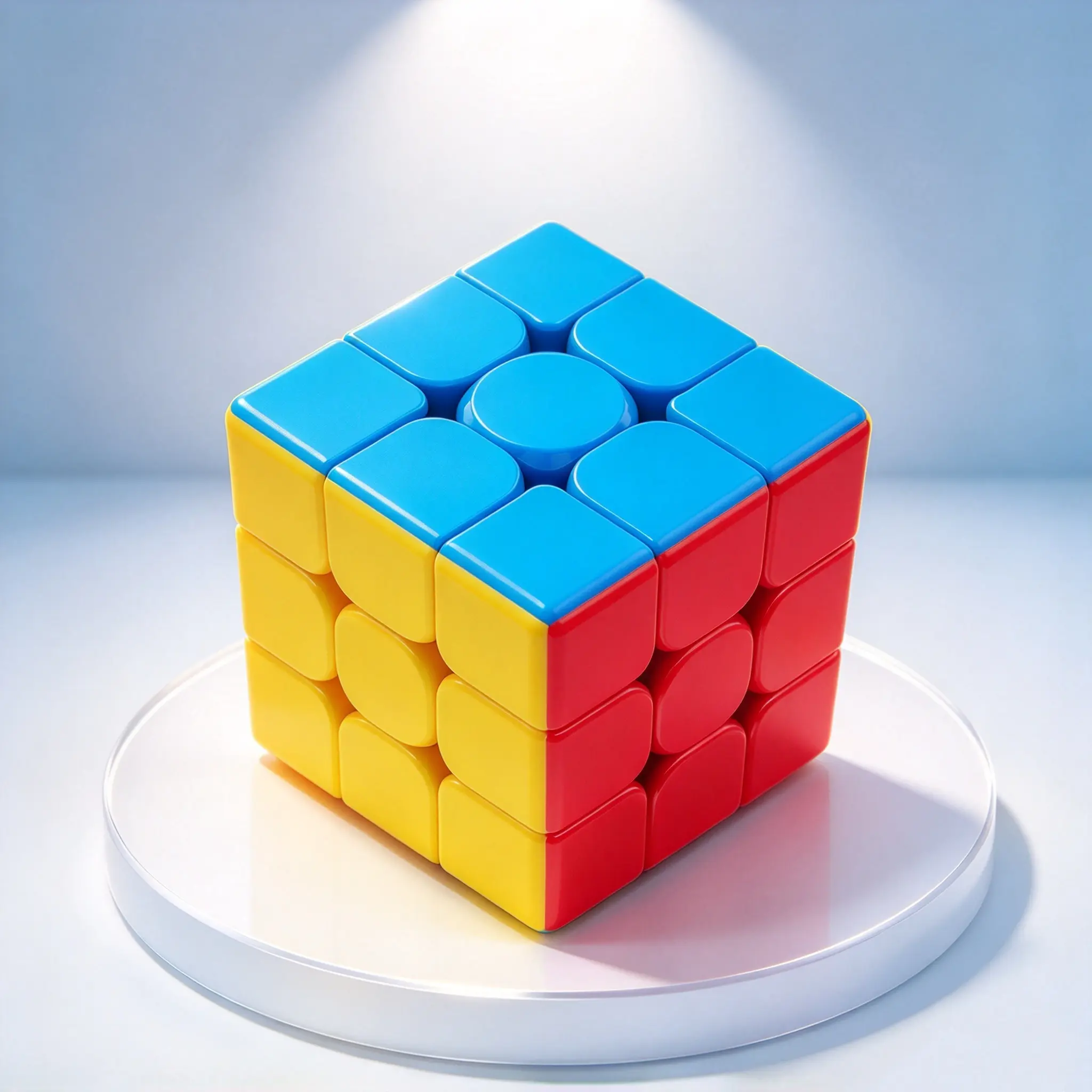 3x3 Speed Cube, Stickerless Magic Cubes, Puzzle Toy, Brain Teaser Fast Smooth Turning, Vivid Colour, Durable, Portable Travel Game, Teens Fidget Toy, Sensory Toy for Kids and Adults