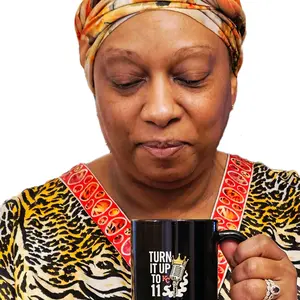Turn It Up to 11 KC Mug | Crowned Mic Coffee Cup for Musicians, Creators & Kansas City Fans